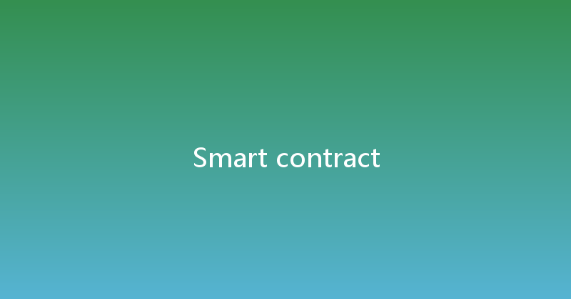 Smart contract 
